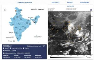 दिल्ली और आसपास के इलाके में हो रही है बारिश, 19 राज्यों में अत्यधिक वर्षा का पूर्वानुमान