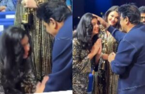 ऐश्वर्या राय बच्चन की बेटी आराध्या ने साउथ सुपरस्टार शिव राजकुमार के पैर छूकर लिया आशीर्वाद