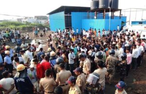 पानी टंकी गिरने से 5 की मौत