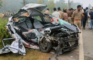 भीषण सड़क हादसा, दो की मौत,तीन घायल