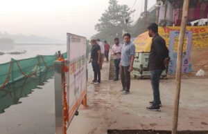 छठ घाट पहुंचे नगर आयुक्त