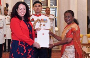 राष्ट्रपति ने छह देशों के परिचय पत्र स्वीकार किए