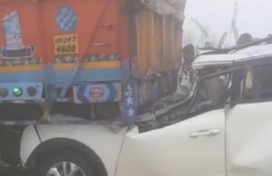 यमुनानगर में कोहरे का कहर, ट्राले से भिड़ी पांच कारें