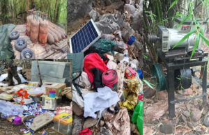 छत्तीसगढ़ : नक्सलियाें के हथियार बनाने की मशीन और अन्य सामग्री बरामद