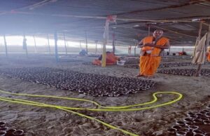 महाकुम्भ क्षेत्र में 40 हजार लोटे से हो रहा जलाभिषेक