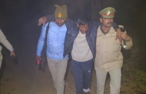 राइस मिल में लूट करने वाले शातिर आरोपी को पुलिस ने मुठभेड़ के दौरान किया गिरफ्तार