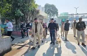 गणतंत्र दिवस के मद्देनजर सोनीपत रेलवे स्टेशन पर सर्च अभियान